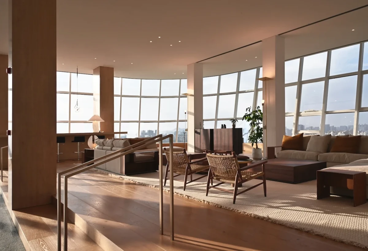 Material and furniture detail at Skyline Workscape