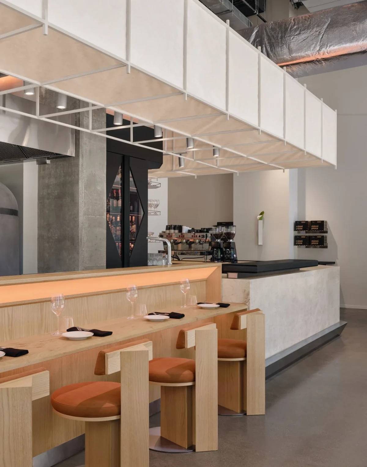 Minnibar餐厅，Ivy Studio设计，摄影：Alex Lesage